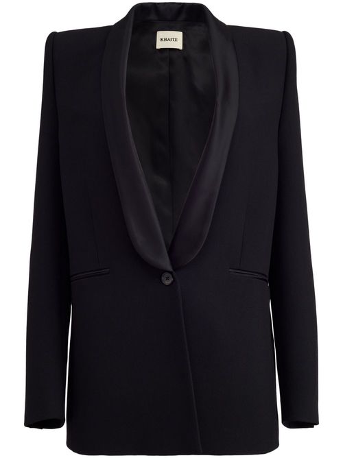 The Helio shawl-lapels blazer - Black