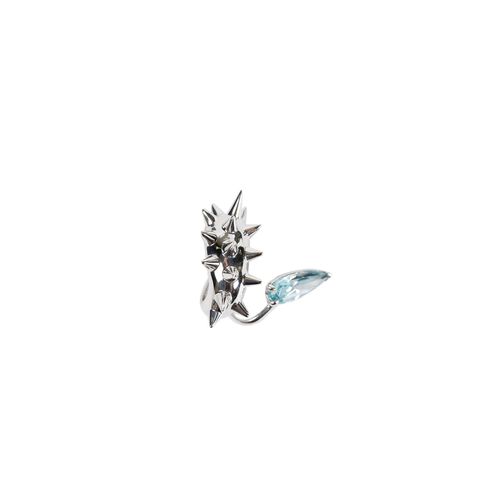 Mini Spike Alien Aqua Ear Cuff