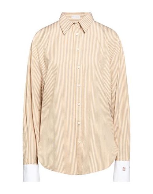 Woman Shirt Sand Size M Cotton, Silk