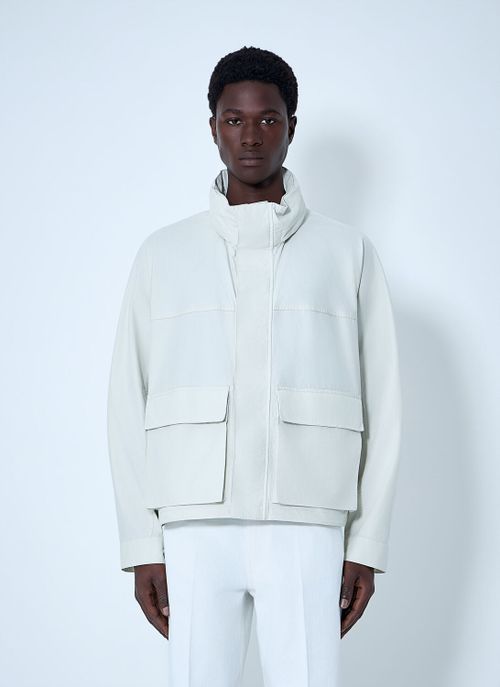 High-collar Utility Jacket - Man Jackets White Eu