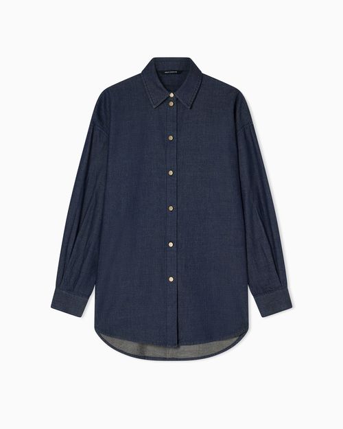 Chambray fabric shirt