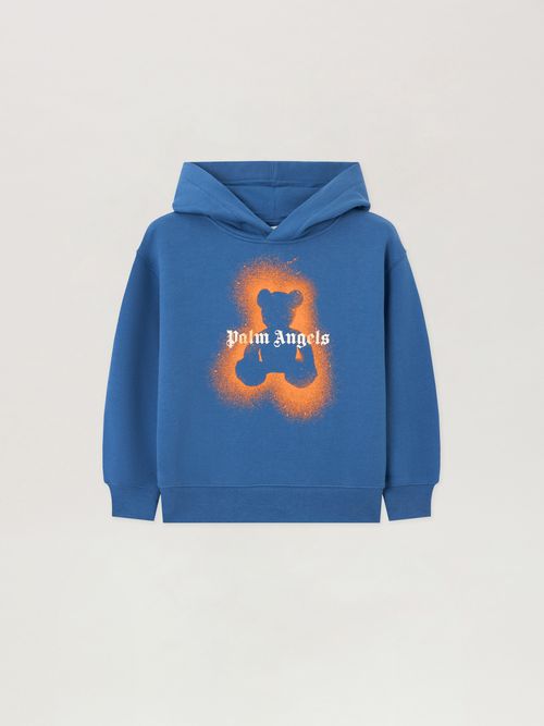 Spray Bear Hoodie Kids  Blu/blue