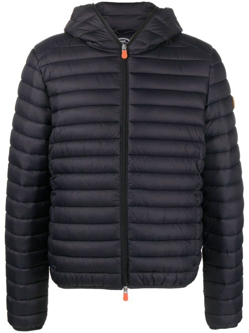 Logo-patch padded jacket - Black