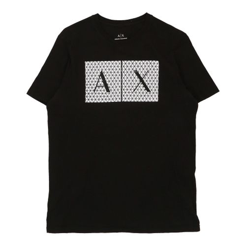 Armani Exchange Slim Fit T-Shirt - Small Black Cotton Blend - sma