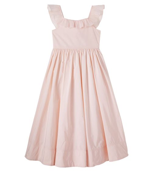Ruffled taffeta dress