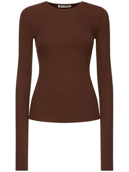 Fitted Long Sleeve Jersey Top