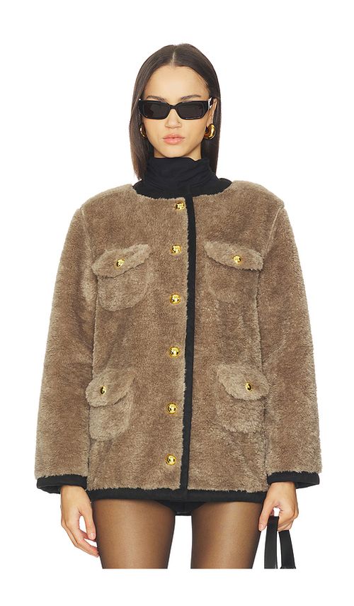 Maude Club Elodie Jacket in Taupe. - XS also in L