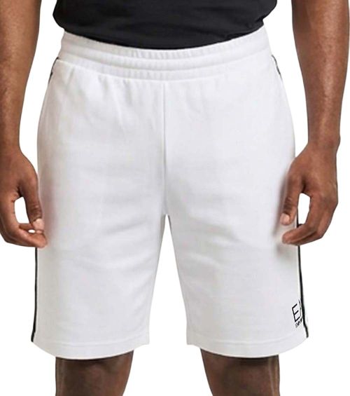 White Solid Shorts