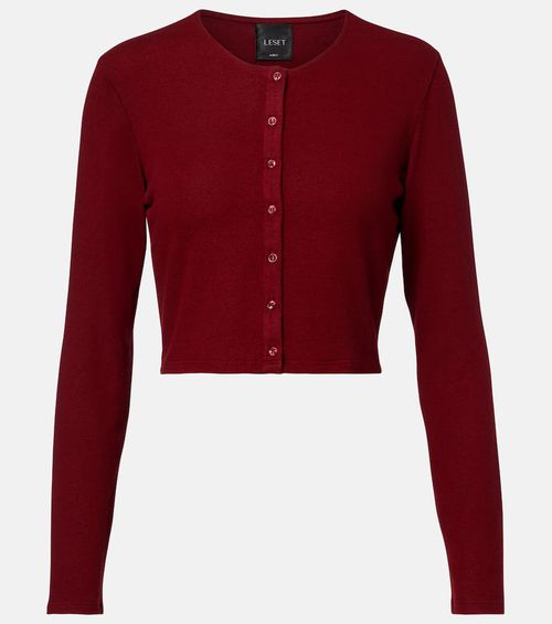 Lauren cropped jersey cardigan