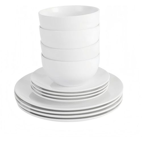 White Porcelain Dinnerware Set.