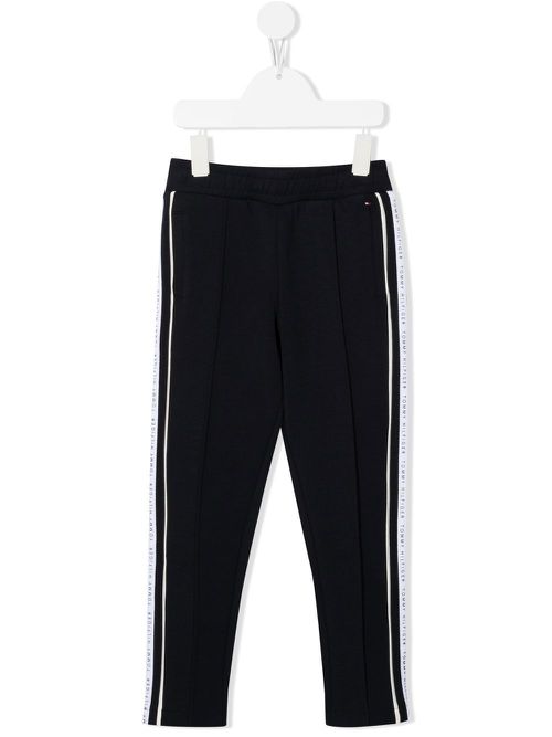 Logo-tape track pants - Blue