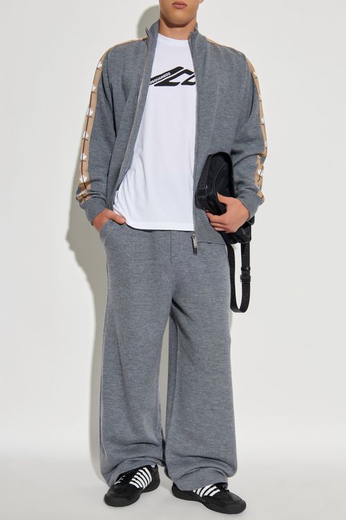 Wool Cardigan, Men's, Grey