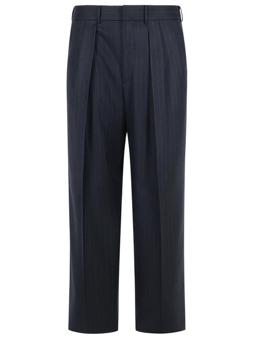 Navy Wool Trousers