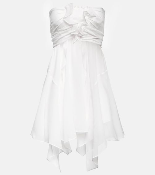 Tiffen silk chiffon minidress