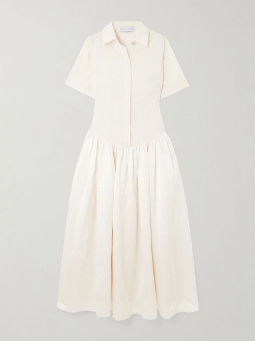 sachin and babi light blue dress Lavish Love Satin Maxi Dress Champagne Size XL from Hello Molly main image 1