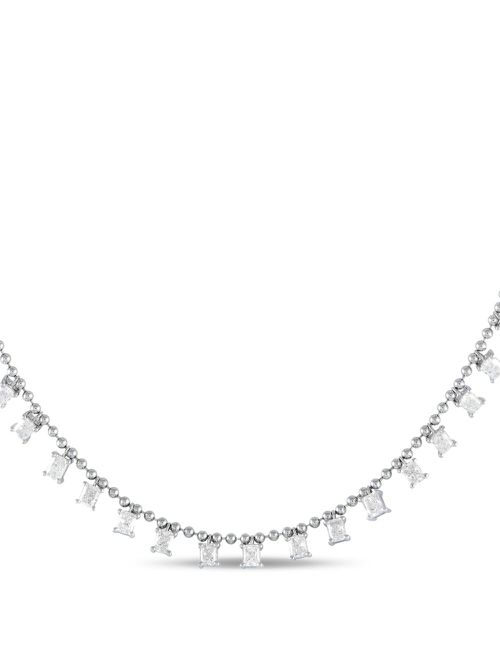 LB Exclusive 18kt white gold diamond necklace - Silver