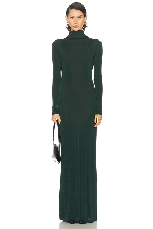 SEROYA Kim Maxi Dress in Green