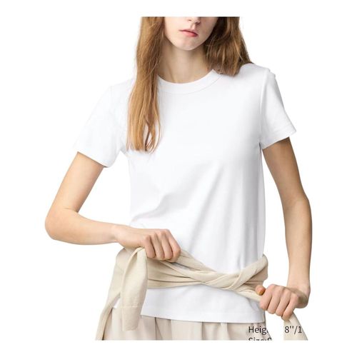 (WMNS) Crew Neck T-Shirt 'White'