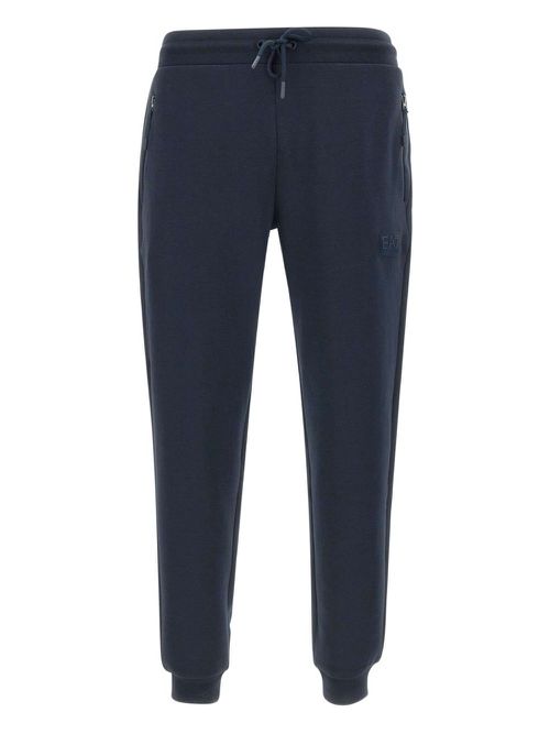Ea7 Emporio Armani logo-patch track pants - Blue