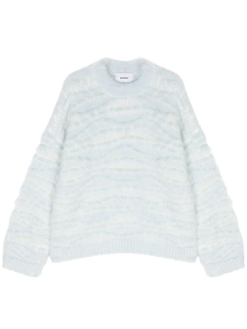 3D brushed sweatshirt - Blue