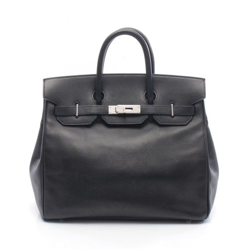 Hermes Black Leather Handbag Pre-Owned