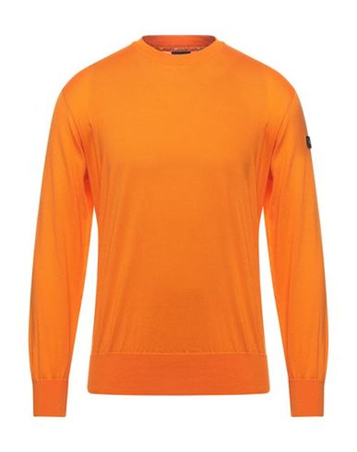 Man Sweater Orange Size M Organic cotton