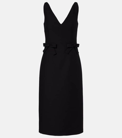 Crepe Couture bow-detail minidress
