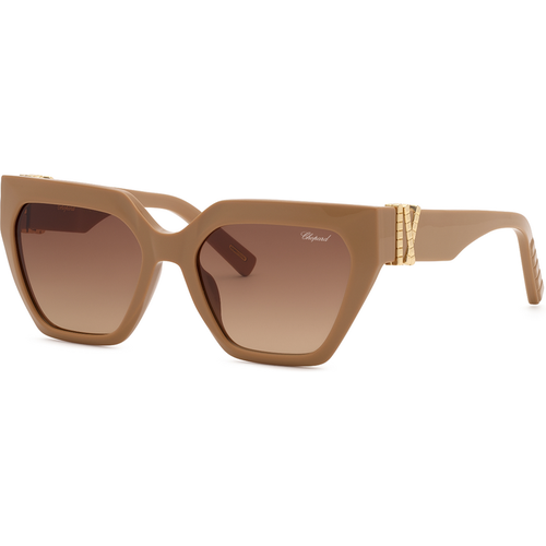 Chopard Mujer Chopard SCH415M 0NUD Gafas de sol Acetato Marrón Marrón Cuadrada Antirreflejo Matizado