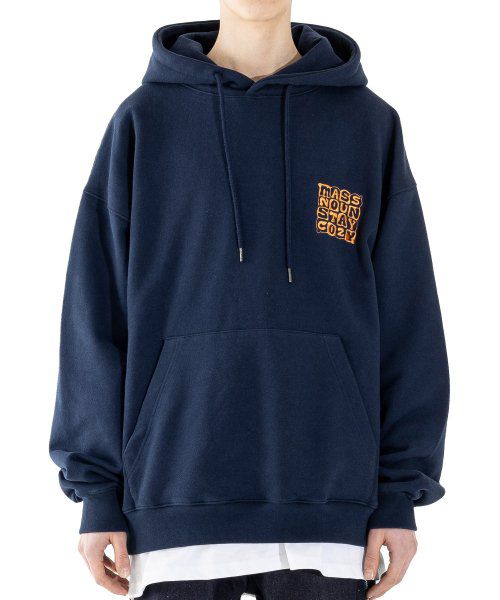 Cushion Logo Heavy Overfit Hooded T-Shirt MSHHD001-NV