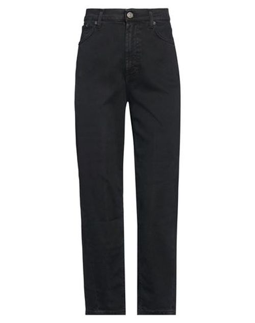 Woman Jeans Black Size 24 Cotton, Lyocell, Elastane