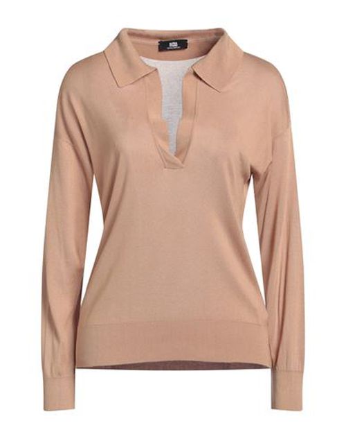 Alpha Studio Woman Sweater Camel Size 4 Modal, Cashmere