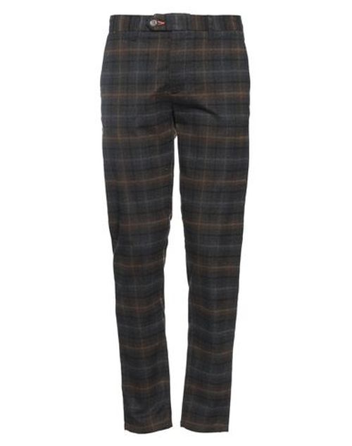Man Pants Grey Size 28 Cotton, Polyester, Viscose, Elastane