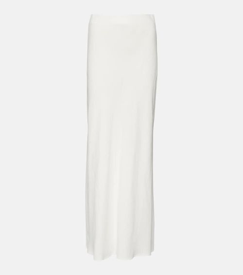Twill maxi skirt