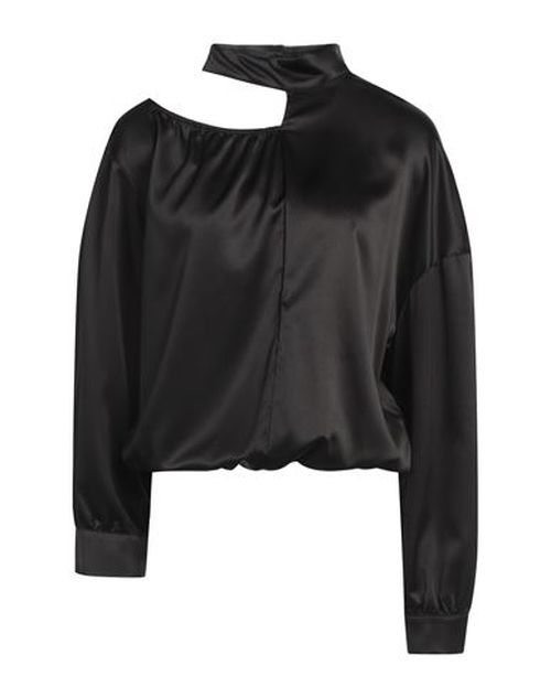 Woman Top Black Size L Polyester, Elastane