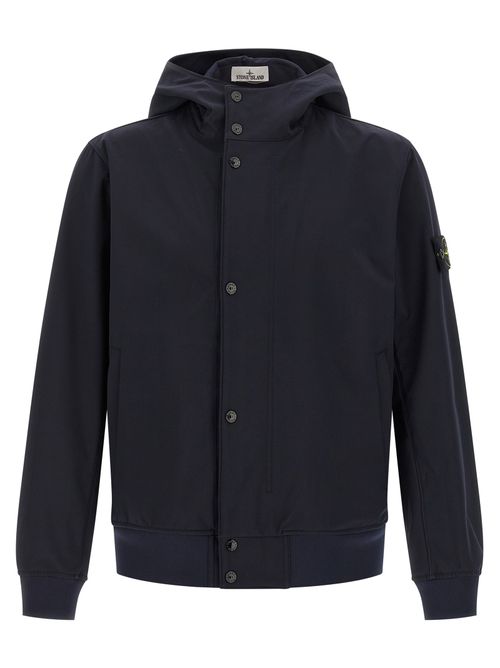 Three-Layer Technical Shell Jacket — Blue