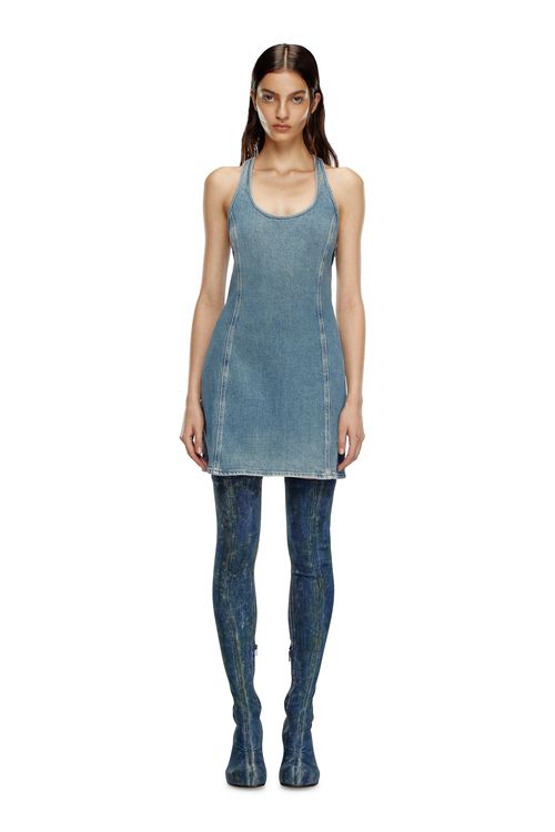 Denim tank dress