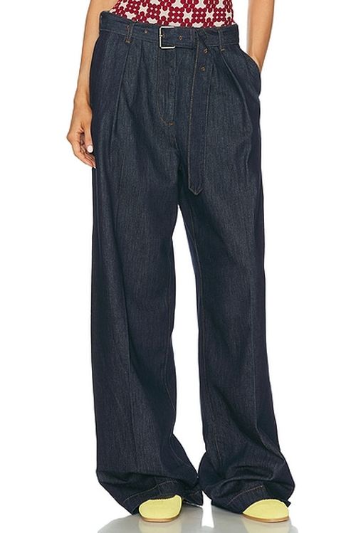 Dries Van Noten Peaches Pants in Indigo - Navy. 34 also , 38