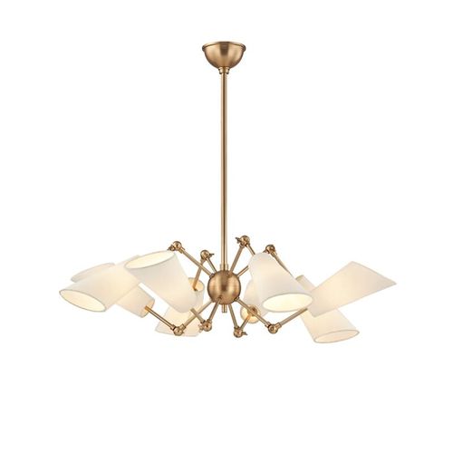 Buckingham 8-Light Chandelier in Aged Bra