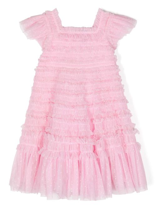Lisette ruffled tulle dress - Pink