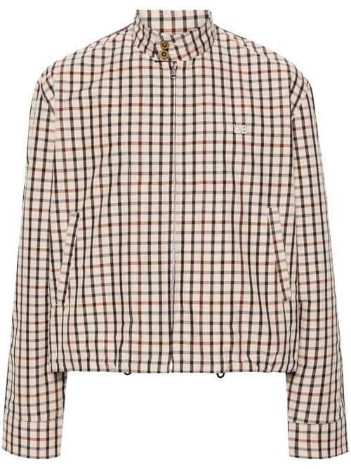 Path Harrington checked shirt jacket - Neutrals
