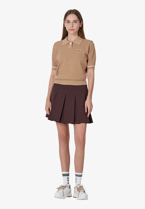 A. P.C. Pleated skirt 34 GAC - Burgundy