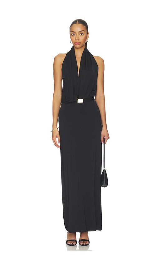 Vix Swimwear X Rosie Huntington-Whiteley Rosana Long Dress in Black. - S also in