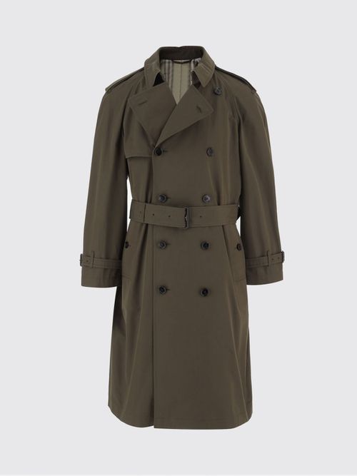 Coat Men color Green