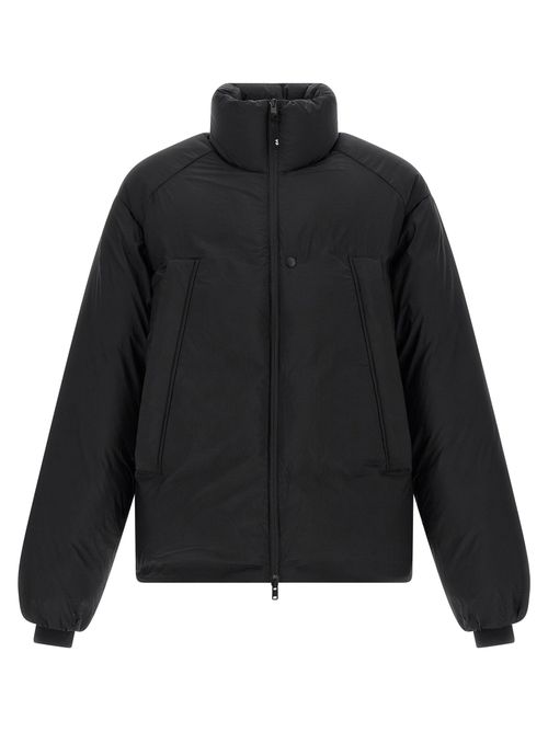 Recycled Nylon Puffer Down Jacket — Black