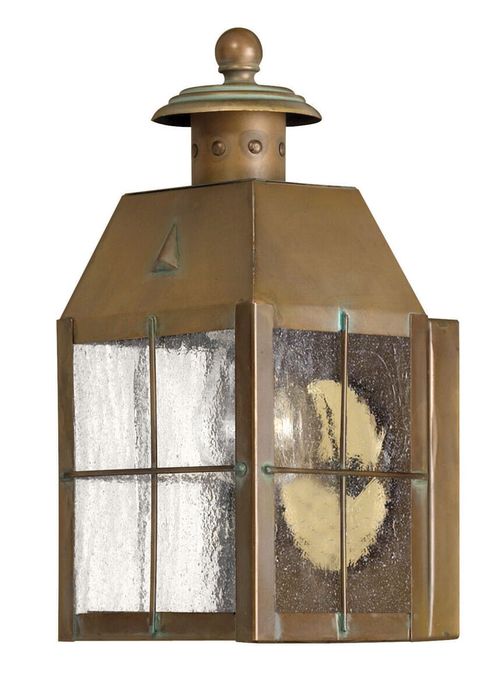 Aged Brass LED Wall Mount from the Nantucket Collection