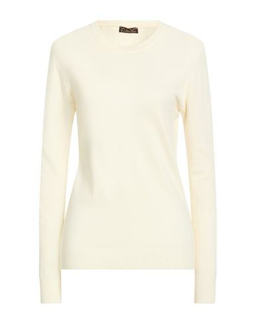 Woman Sweater Cream Size L/XL Viscose, Polyamide, Polyester