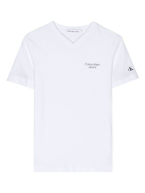Logo-print cotton T-shirt - White