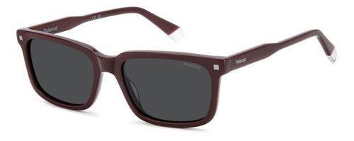 Polarized Grey Rectangular Mens Sunglasses PLD 4174/S/X 0LHF/M9 55