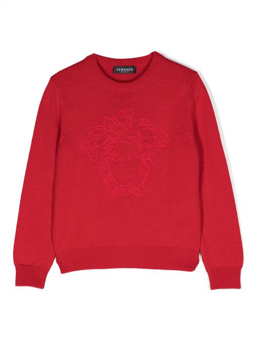 Medusa Head-motif jumper - Red