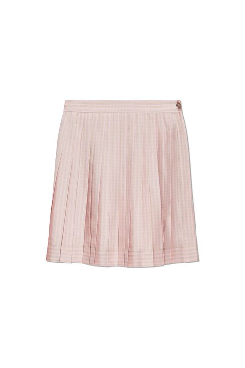 Pleated Silk Skirt